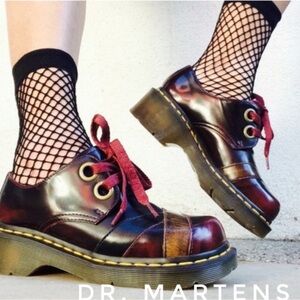 Dr. Martens Y2K Sylwia Oxblood Laceup Shoes, US 7 EU 38